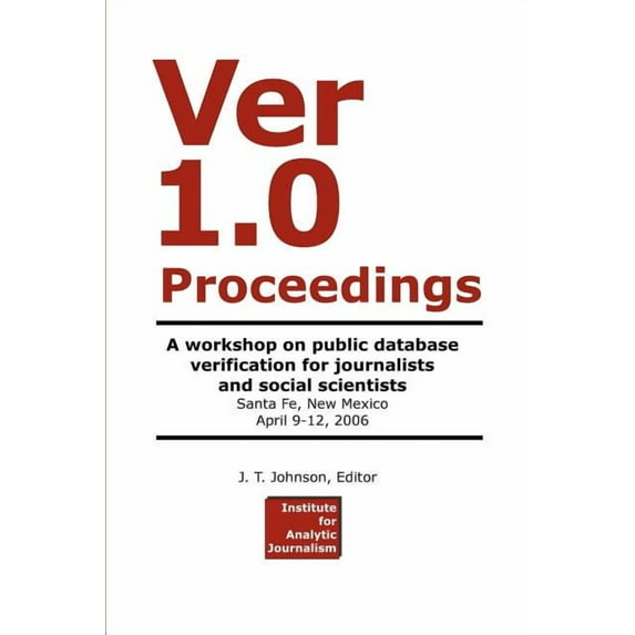 Ver 1.0 Workshop Proceedings, (Paperback)