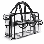 Ver Beauty Large Clear Makeup Bag with Shoulder Strap, Waterproof Organizer
