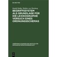 thumbnail image 1 of Veröffentlichungen Des Instituts Für Rom Begriffssystem ALS Grundlage Für Die Lexikographie Versuch Eines Ordnungsschemas, Book 19, (Hardcover), 1 of 1