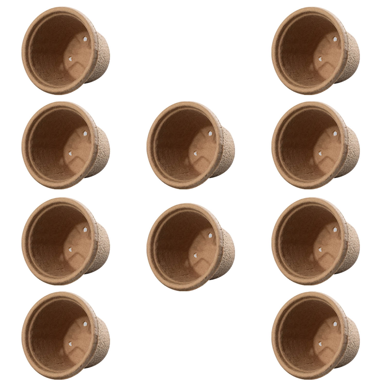 VerPetridure 10Pc Pulp Flower Pot Paper Pulp Seedling Cup Small Flower ...