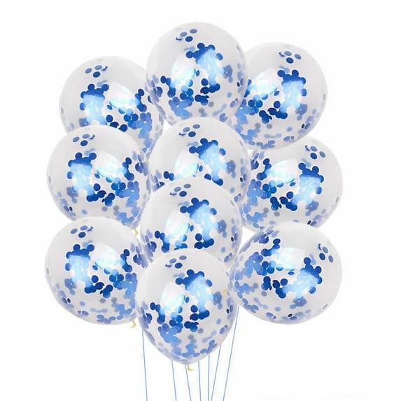 VerPetridure 10pcs 12 inch Foil Latex Confetti Balloon Set Wedding Birthday Baby Shower