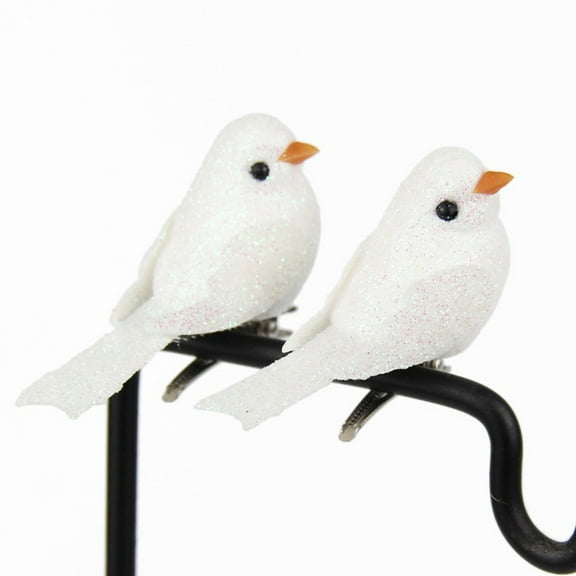 VerPetridure 12pcs Artificial Foam Birds Simulation Birds Home Craft Ornament Five Colors