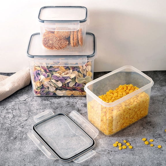 Utoimkio 17oz Food Storage Containers with Lids Airtight Kitchen Organizations Plastic Storage Meal Prep Container,Stackable Leakproof & BPA Free Food Sealed Jar