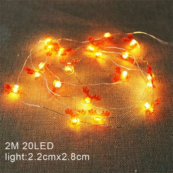 VerPetridure 2 Meters Christmas Lights 20 LED Snowflake String Lights Waterproof Lights For Patio Garden Party Home Xmas Decor