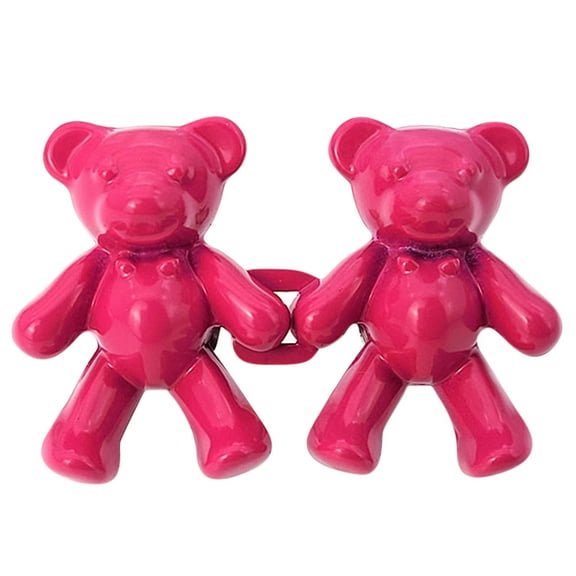 Utoimkio 2 Pack Cute Bear Button Pins for Jeans,No Sew and No Tools Instant Pant Waist Tightener,Adjustable Jean Buttons Pins for Loose Jeans