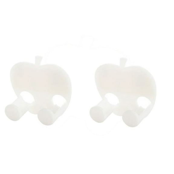 VerPetridure 2 Power Cord Storage Racks White 2 PC Multifunction Finishing Plug Holder Sticky Hooks