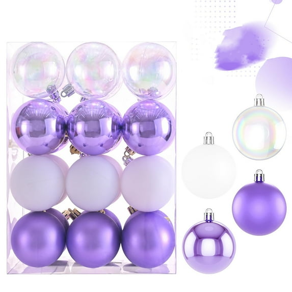 VerPetridure 24Pcs Christmas Ball Ornaments 2.36" Shatterproof Christmas Baubles Decorations for Christmas Tree,Decorative Hanging Balls Christmas Tree Ornaments for Holiday Wedding Party Decor