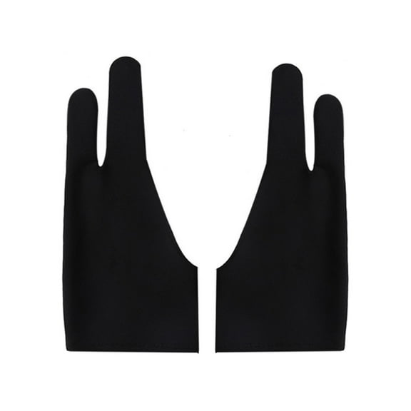 VerPetridure 2PCS Two Finger Anti-fouling Glove Drawing & Pen Graphic Tablet Pad For Artist