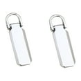 thumbnail image 1 of VerPetridure 2Pc High Quality Zipper Pull Tabs High Quality Luggage Zipper Accessories Multifunctional Zipper Buckle Removable and Easy installation Silver Universal Detachable Zipper Puller Set Remo, 1 of 1
