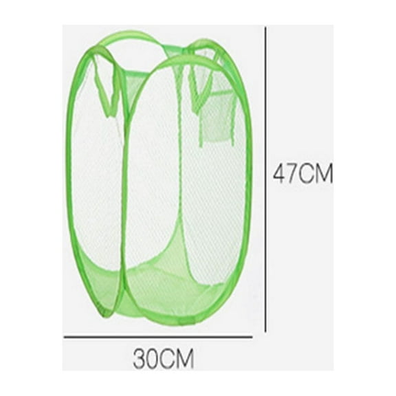 VerPetridure 2pc Folded Fine Mesh Color Net Hamper Storage Basket Large Home Storage Basket