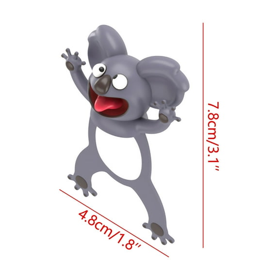 VerPetridure 3D Three-dimensional Animal Bookmark PVC Creative Cute Funny Bookmark Toy