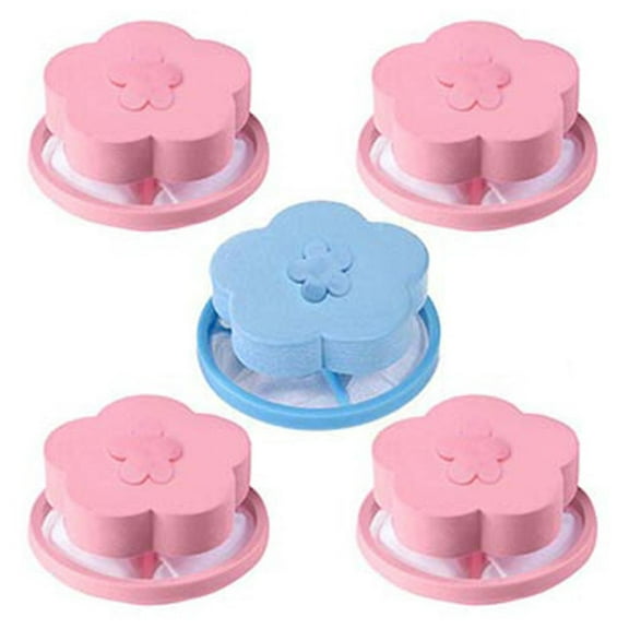 VerPetridure 5Pc Washing Machine Universal Float Filter Mesh Bag Laundry Ball Washing Machine Lint Filter Bag Laundry Mesh Hair Catcher Floating Ball Pouch