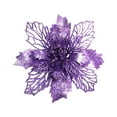 thumbnail image 1 of VerPetridure 5Pcs Christmas Decoration Flower onion Powder Christmas Flower Purple Purple 10Cm*10Cm Christmas Tree Ornaments Christmas Simulation Flower Xmas Ornament 5Pcs, 1 of 2
