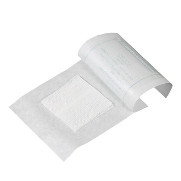 VerPetridure 5x5cm Disposable Cotton Gauze Block 1 Pack Wound Treatment Supplies 1pc