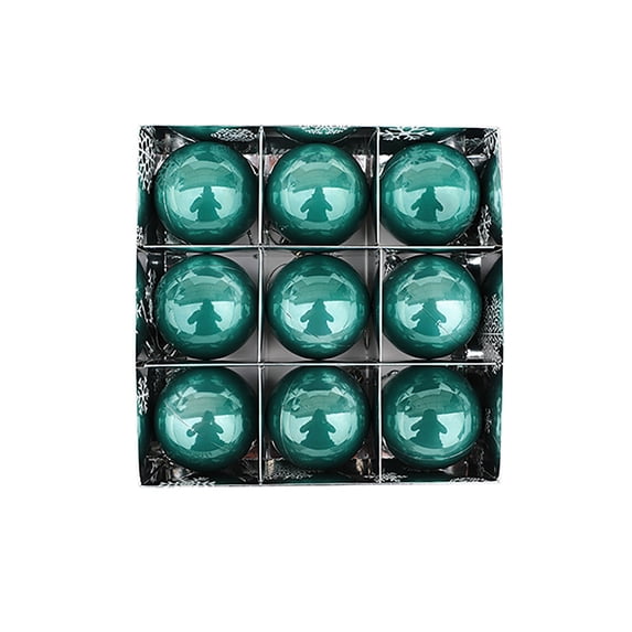 VerPetridure 9 Christmas Tree Decoration Balls 6Cm Pearl Ball Olive Green 60mm Christmas Xmas Tree Ball Bauble Hanging Home Party Ornament Decor