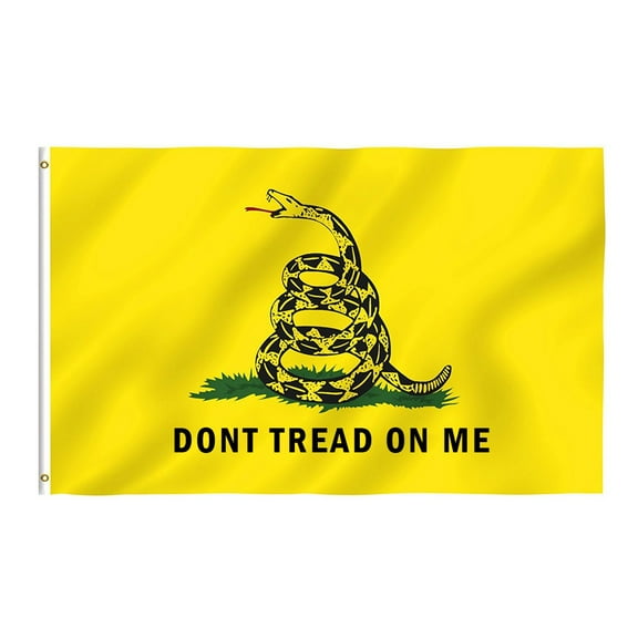 VerPetridure 90*150cm 3*5ft Dont Tread On Me Yellow Snake Flag New Yellow Snake Tea Party Culpeper Dont Tread On Me Flag 3x5FT Banner