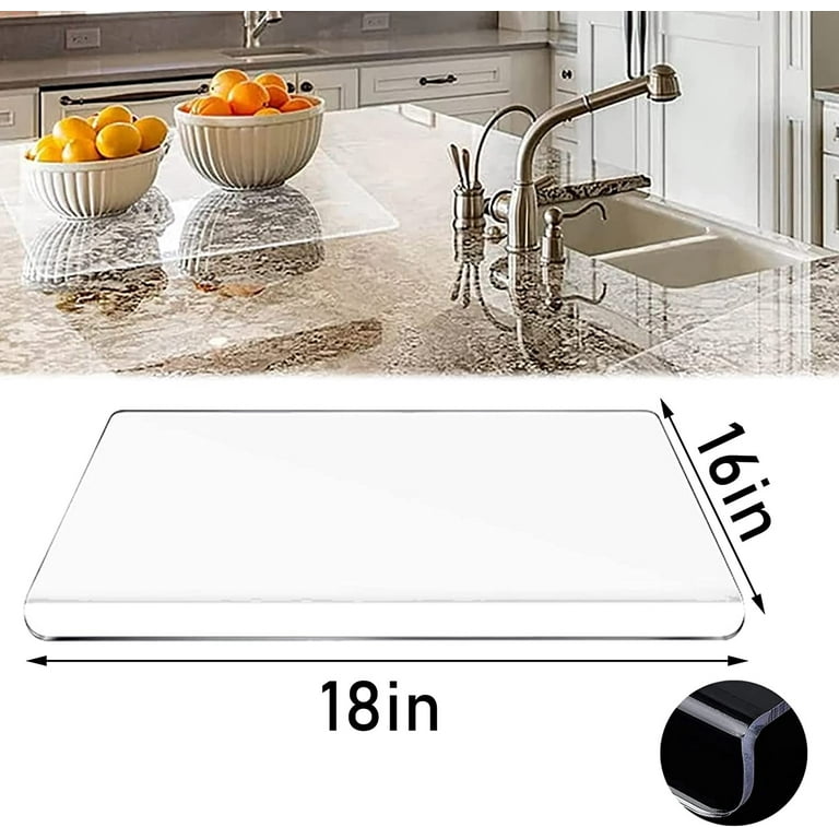 Acrylic Cutting Board, Clear Transparent Chopping Board, Non-slip