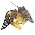 thumbnail image 1 of VerPetridure Acrylic Printing Non-Hollow Silver Dad18X12Cm Creative Listing Heart-Shaped Angel Wings To Commemorate Relatives Pendant Decoration B Creative Heart Shaped Angel Engraved Letters Memoria, 1 of 3