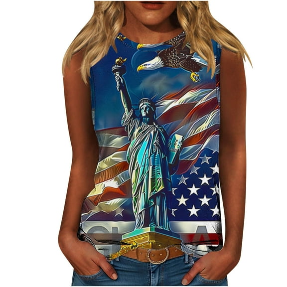 VerPetridure America Flag Shirt for Women Red White Blue Star Graphic Patriotic Shirt 4th of July Memorial Summer Tops Tee