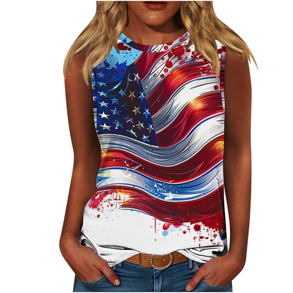VerPetridure America Flag Shirt for Women Red White Blue Star Graphic Patriotic Shirt 4th of July Memorial Summer Tops Tee