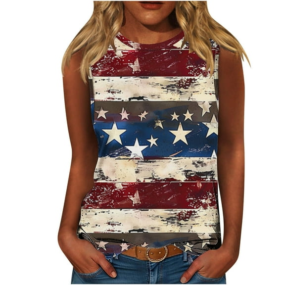 VerPetridure America Flag Shirt for Women Red White Blue Star Graphic Patriotic Shirt 4th of July Memorial Summer Tops Tee