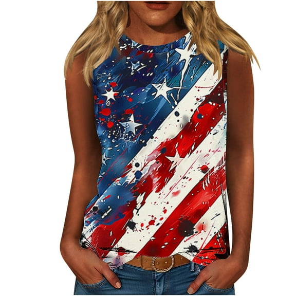 VerPetridure America Flag Shirt for Women Red White Blue Star Graphic Patriotic Shirt 4th of July Memorial Summer Tops Tee