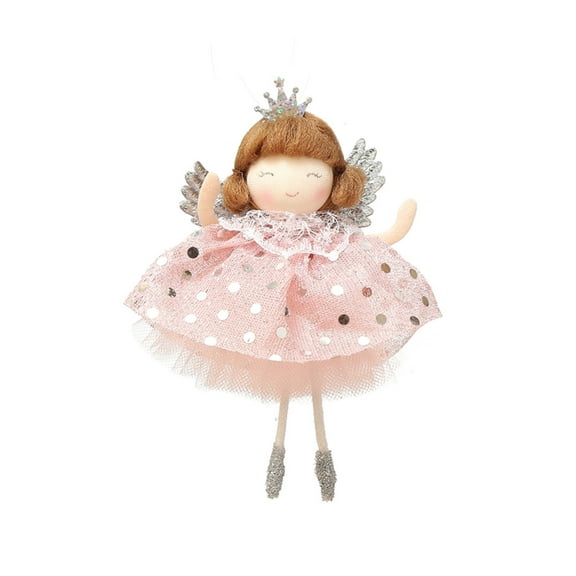 VerPetridure Angel Doll ornament Pink Angel-shaped Decorative Feathers Faceless Doll Doll Ornaments Home Window Display Dolls