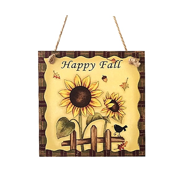 VerPetridure Autumn Door Hanging Tag Pendant Fall Ornament Welcome Sign Decorative Vintage Wall Hanging Home Garden