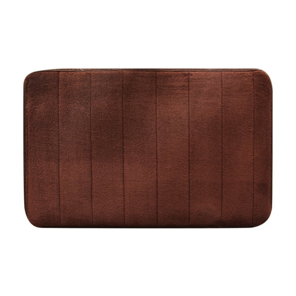 VerPetridure Bath Mat Non-Slip Absorbent Carpet Brown 40X60Cm Cobblestone- Embossed Bathroom Bath Mat Non-slip Carpets in Wash Basin Bathtub Side Floor Rug Shower Room Doormat Memory Foam Pad