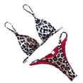 thumbnail image 1 of VerPetridure Bathing Suit for Women 2 Piece Bikini Women's Bikini Print Set Swimsuit Two Piece Filled Bra Swimwear Beachwear, 1 of 5