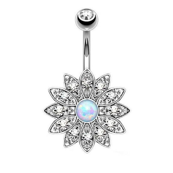 VerPetridure Belly Button Ring Updated S Urgical Steel Belly Button Rings With Properly navel ring