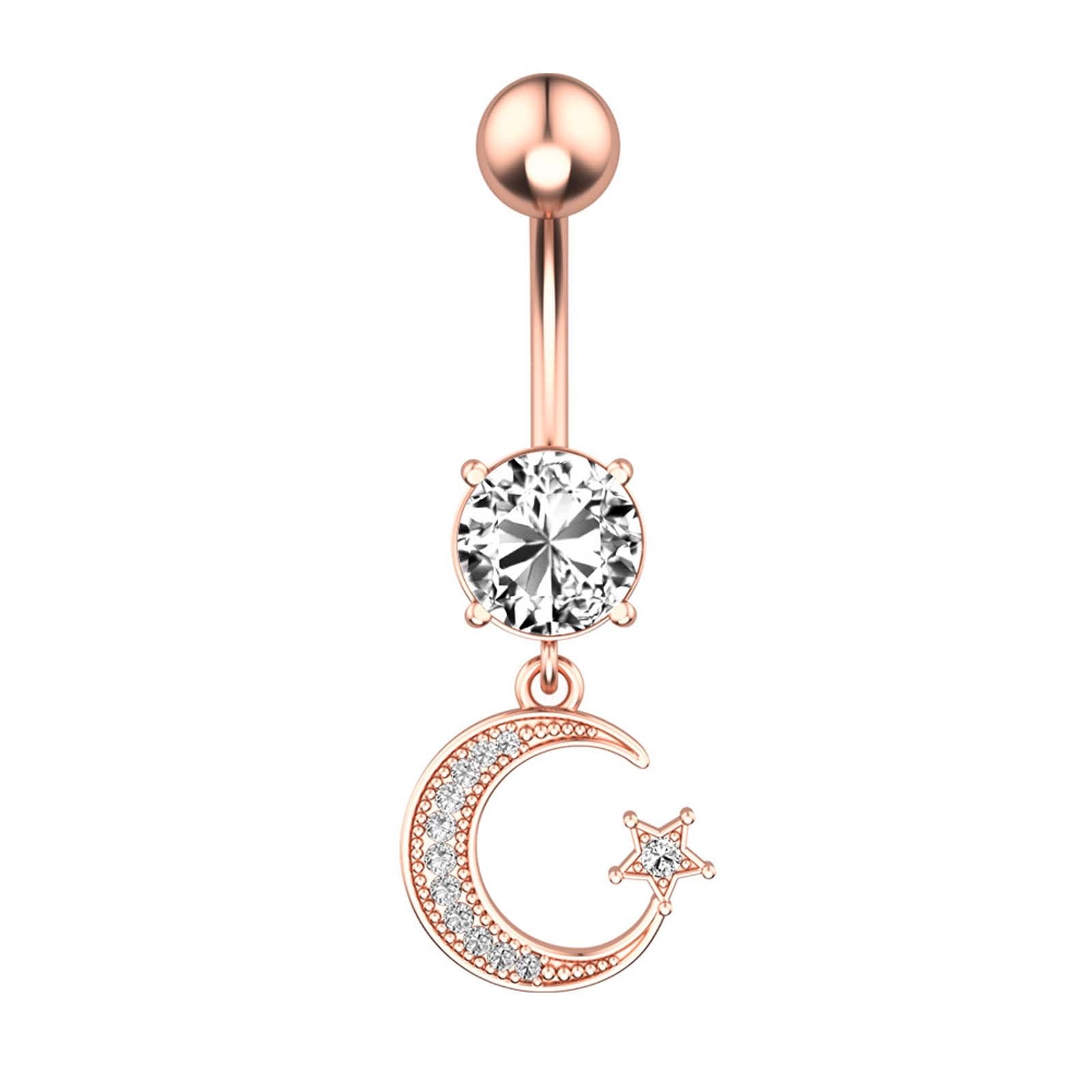 VerPetridure Belly Button Ring Updated S Urgical Steel Belly Button ...