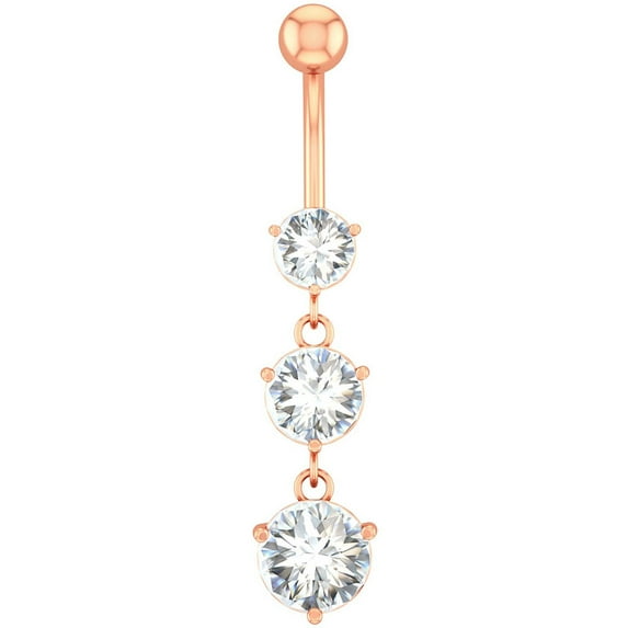 VerPetridure Belly Button Ring Updated S Urgical Steel Belly Button Rings With Properly navel ring