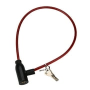 VerPetridure Bike Lock,8x640MM Cycling Cable Anti-Theft Bike Bicycle Scooter Safety Lock with 2 Keys