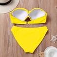 thumbnail image 1 of VerPetridure Bikini Sets for Women Push Up Sexy Women Bikini Set Swimwear Push-Up Padded Bra Swimsuit Beachwear YE L, 1 of 6