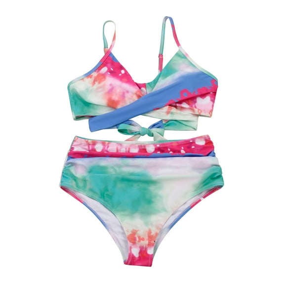 VerPetridure Bikini Sets for Women Sexy Women Bikini Print Bandage Two-piece Swimwear Swimsuit Beachwear Set