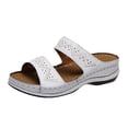 thumbnail image 1 of VerPetridure Black Sandals Women Women Splicing Slope Heel Open Toe Slippers Shoes Comfy Sandals Casual Comfortable Beach Sandals, 1 of 5