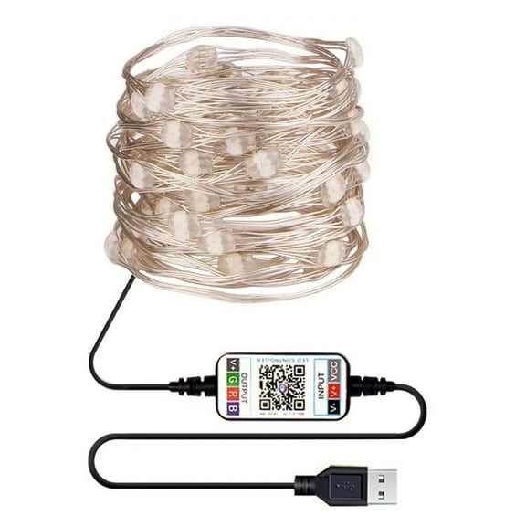 VerPetridure Bluetooth Light String Mobile Phone APP Copper Wire Light String Remote Control