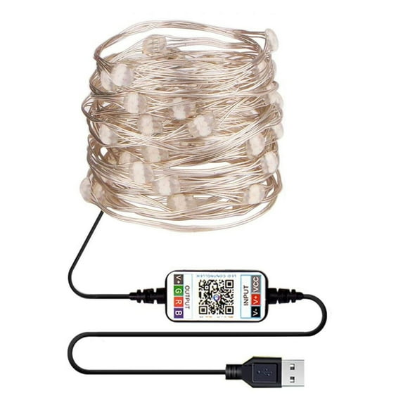 VerPetridure Bluetooth Light String Mobile Phone APP Copper Wire Light String Remote Control