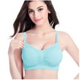 thumbnail image 1 of Utoimkio Bras for Women Pregnant Women's Plain Color Bra Maternity Nursing Bras Vest Tops, 1 of 6
