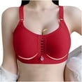 thumbnail image 1 of Utoimkio Bras for Women Front Closure Woman's Fashion Solid Color Comfortable Hollow Out Bra Underwear No Rims, 1 of 8