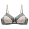 thumbnail image 1 of VerPetridure Bras for Women Front Closure Women's Plus Size Bra No Steel Ring Push Up Underwear Vest-Style Sleep Bra, 1 of 3