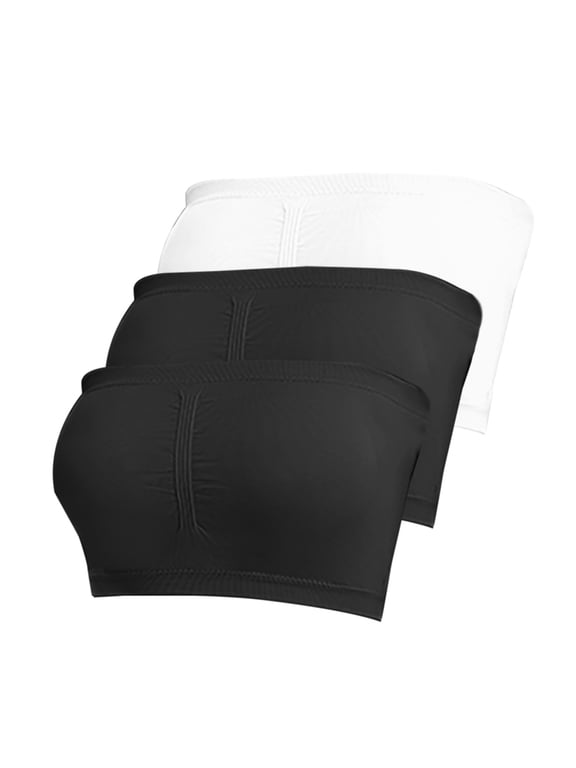 Bras for Women Front Closure Women's Stretch Strapless Bra,Summer Bandeau Bra,Plus Size Strapless Bra,Comfort Wireless Bra