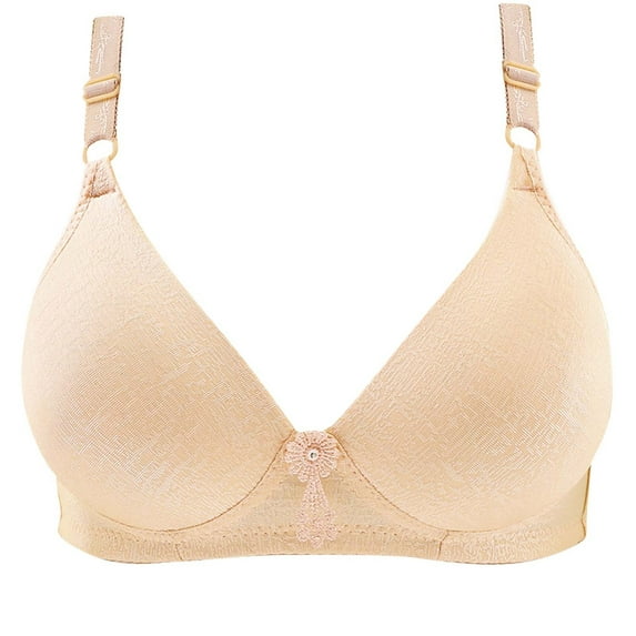 Utoimkio Bras for Women Full Coverage Woman's Comfortable Plus Size Breathable Bra Underwear No Rims