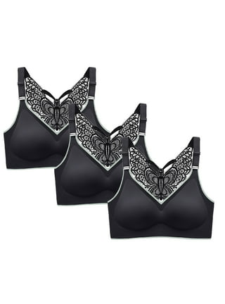 Womens Front Closure Bras Butterfly Beauty Back Bralette Oversize Wire-Free  Bra Sexy Lingerie for Women (Color : Skin Color, Size : 42/95C) : :  Clothing, Shoes & Accessories
