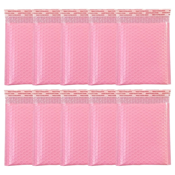 VerPetridure Bubble Mailers Padded Envelopes Lined Poly Mailer Self Seal Pink 10Pcs
