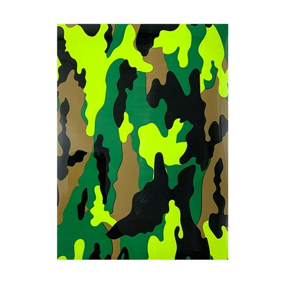 VerPetridure Camouflage Heat Transfer Film Heat Transfer Vinyl Clothing DIY Printing