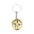 thumbnail image 1 of VerPetridure Car Flywheel Model ornaments, Fashion ornaments ornaments Gold Fit Wheel Rim Keychains Creative Auto Part Car Keyring Key Chains Rings decors, 1 of 1