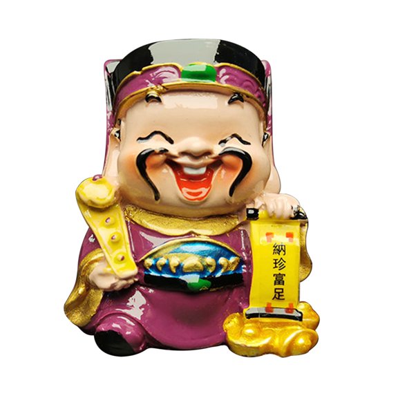 VerPetridure Cartoon Resin Home Furnishing Ornament Five-Way God of fortune Ornament B Cartoon Resin Home Furnishing Decoration Five-way Go d of Wealth Decoration