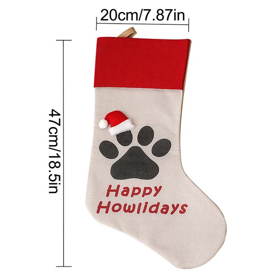 VerPetridure Cat and Dog Paw Christmas Tree Pendant Christmas Decoration Supplies Christmas Socks Gift Bag Cat And Dog Paw Christmas Tree Pendant Christmas Decorations Christmas Socks Gift Bag